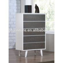 Nordic simple 5-drawer white sideboard