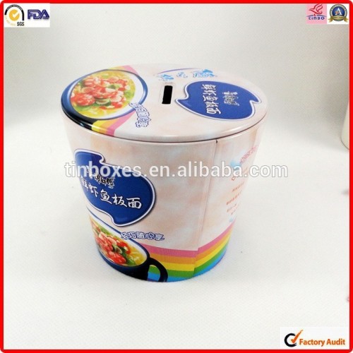 cheap storage tin round coin can money tin bank