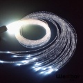 Illuminazione a fibra ottica a emissione laterale scintillante