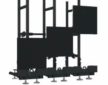 Outdoor Events Arc LED Screen Wall Ground Support Stacking System for Arc Cabinets