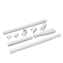 White Universal Mini Split Air Conditioner Mounting Kit - PVC Duct Cover Set