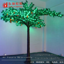 green color artificial led pine tree