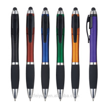 Multifunctional stylus ball pen plastic promotional pen