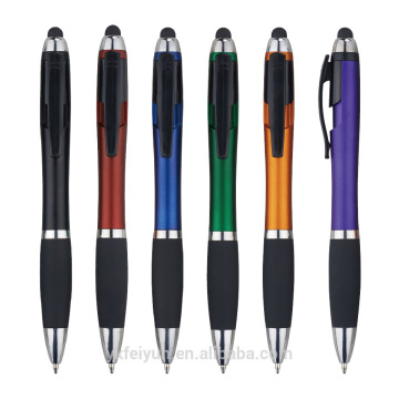 Multifunctional stylus ball pen plastic promotional pen