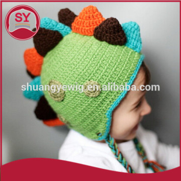 Funny polygon monster knit hat winter ear flat