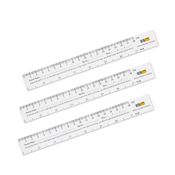 15 18CM Wound Measuring Paper Ruler