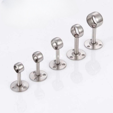 Adjustable Zinc Alloy Oval Closet Rod Holder