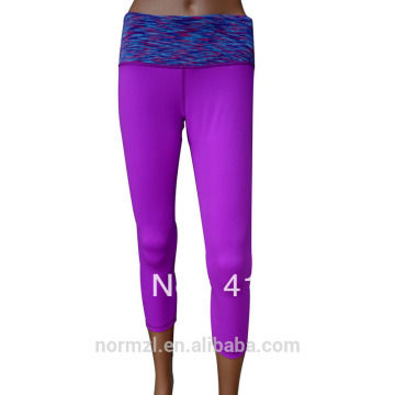 Full long yoga pants custom purple yoga pants lady sexy tracksuits pants