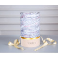 Candle Packaging Marbling Custom Printed Paper Cylinder Box