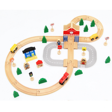 Wooden 50 pcs Thomas Train Tracks Toys