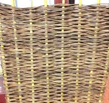 Long life Dark Brown UV proof Synthetic PE Outdoor Resort Hotel Willow hurdle Fence