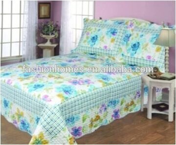 Custom fabric padded polyester printed quilt