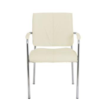 2023 New Arrival Pivotont White Leather Executive Visitor Chairs: Stylish Seating Solutions
