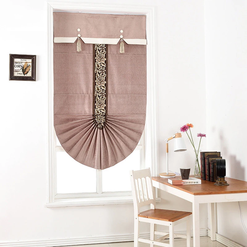 China Supplier High Quality Embroider Roman Blinds Shade