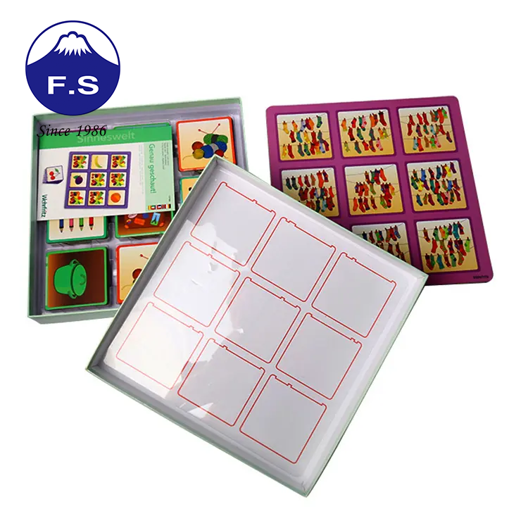 Customized Printing Colorful Baby Educational Game Card Set