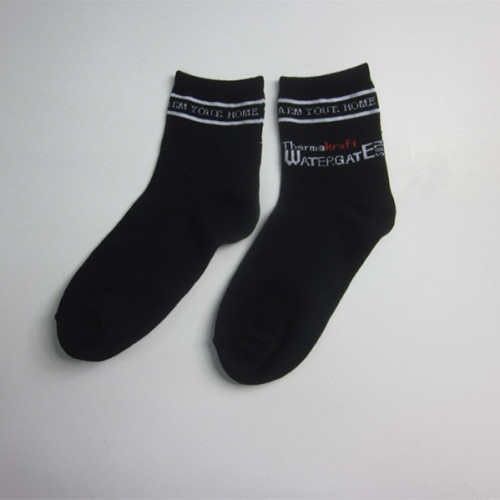 Mannen zwart Jacquard acryl korte sokken