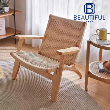 Elegant Rubber Wood Saddle Style Chair
