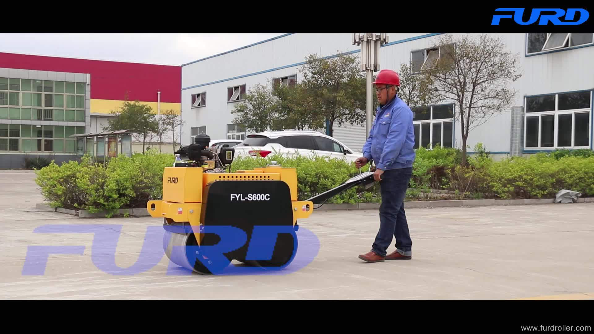 550KG Smooth Wheel Manual Roller Compactor (FYL-S600C)