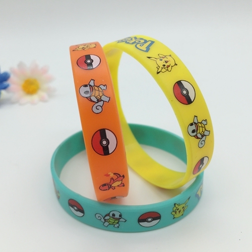 Pokemon οθόνη εκτύπωση σιλικόνη Wristband