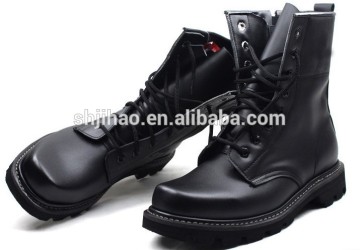 Cheap Men Military Boot Black Leather Army Boot