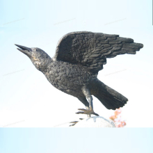 Cheap and fine small size copper figurine metal flying birds sculptures for sale