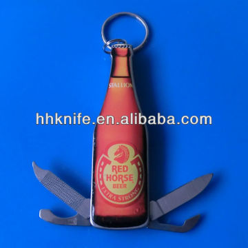 Beer Shape Multifunction Pocket Knife,red