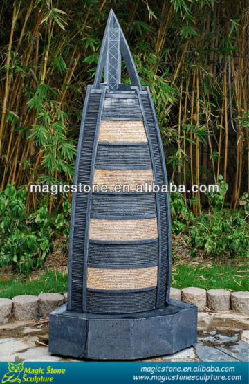 Australia outdoor granite cascade fountain garden