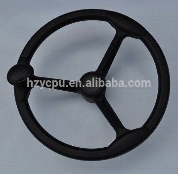 black universal steering wheel polyurethane foam