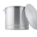 32qt tamale et fruits de mer Pot de vapeur en aluminium