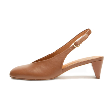 Women's open-back mid-heel sandals