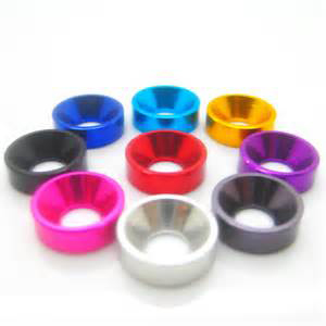 M3 aluminum washers colorful