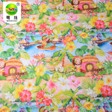 Digital printing cotton nylon spandex poplin fabric