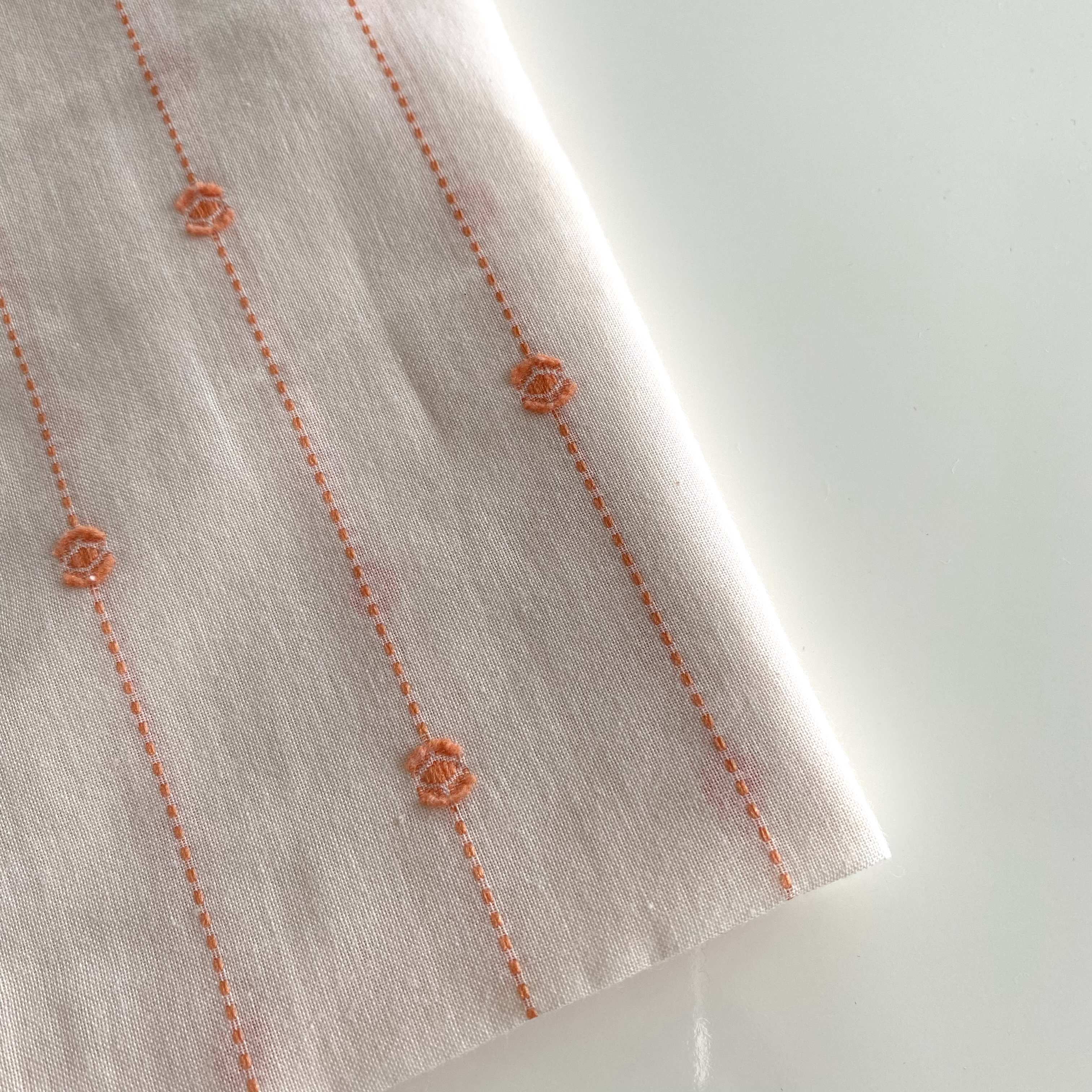 Hot sale production pure cotton jacquard  100% cotton fabric roll for garment