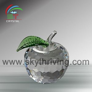 crystal apple, crystal gifts,wedding decoration, wedding souvenirs