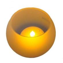 Votive frosted glass LED tealight candle