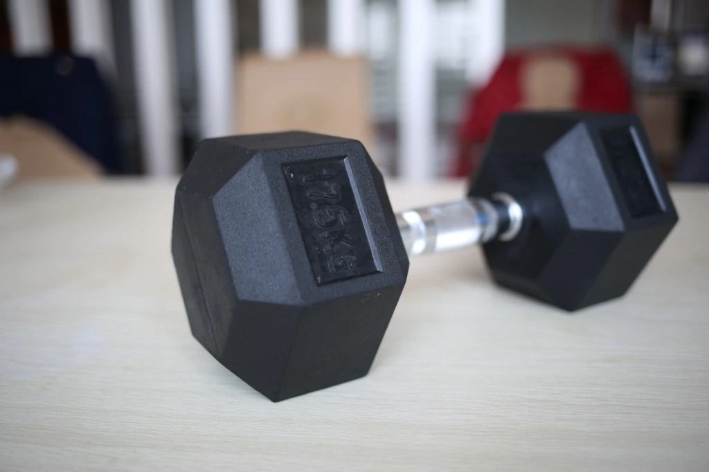 Hex Colorful Vinyl Coating Cast Iron Dumbbells