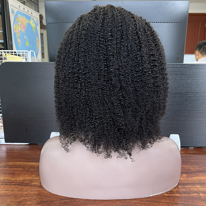Headbang 10-30Inch human hair wigs in nigeria, cheap 100 human afro curly headband wig, 150% afro kinky human hair wig