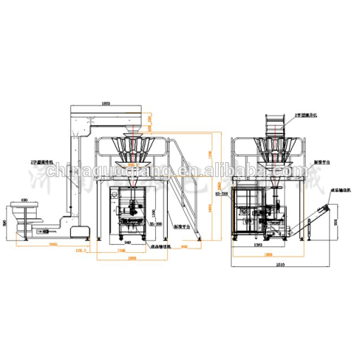 Automatic pouch packaging machine 1kg