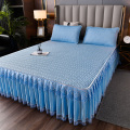 Summer Latex Bed Skirt Three-Piece Mat Mesin Boleh Dibasuh