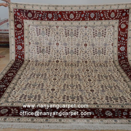 8'x10' Handmade Kashmir Silk Rug