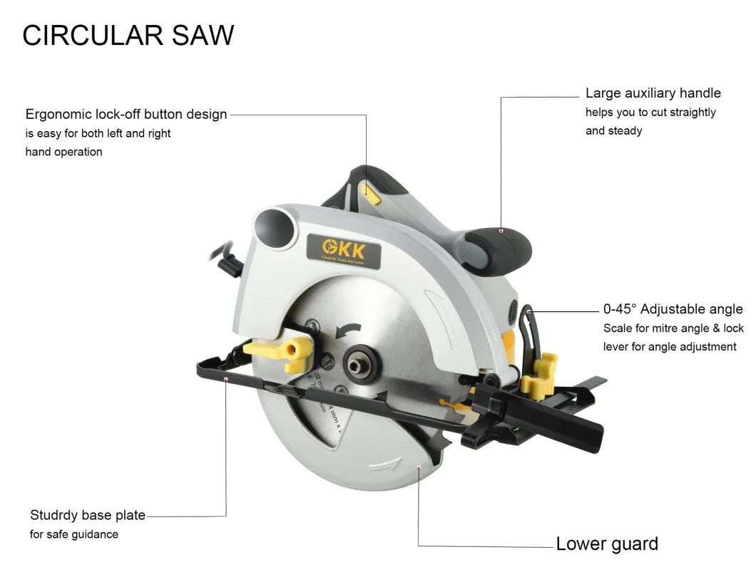 1500W 190mm Professional Industrial Circular Saw Power Tool Electric Tool