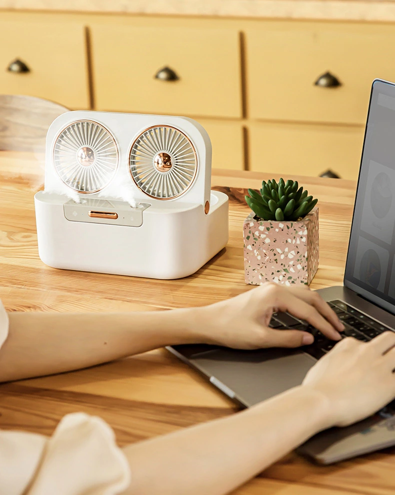 Desktop Fan Creative Small Desk Fan Charging Office Mini USB Fan