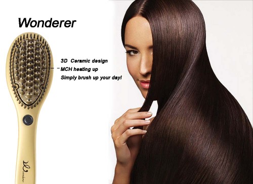 Hairbrush 3D Design Straightener