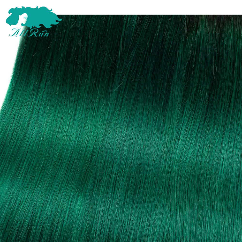 TB/Green color human hair, straight TB/Green hair bundles