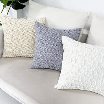 Custom Quilted Faux Silk Pillow Covers for Living Room Décor
