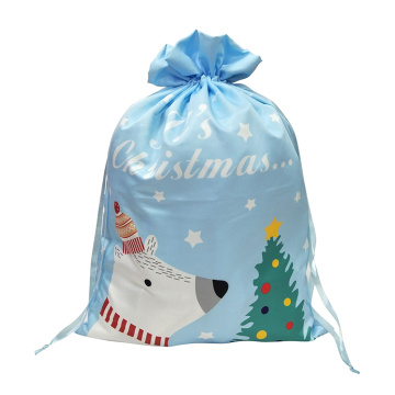 Christmas sack with bear pattern