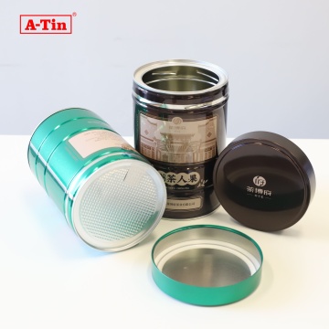Hot Sale A-tin 102mm Round Metal Airtight Tin Can - Airtight Container for Tea