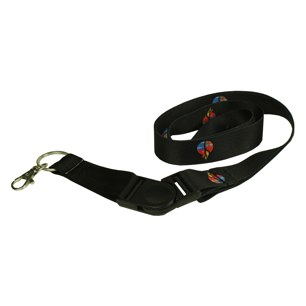 Polyester Lanyard with Custom LOGO and ABS buckle