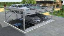 3 Level Automated Puzzle Parking System with Pit