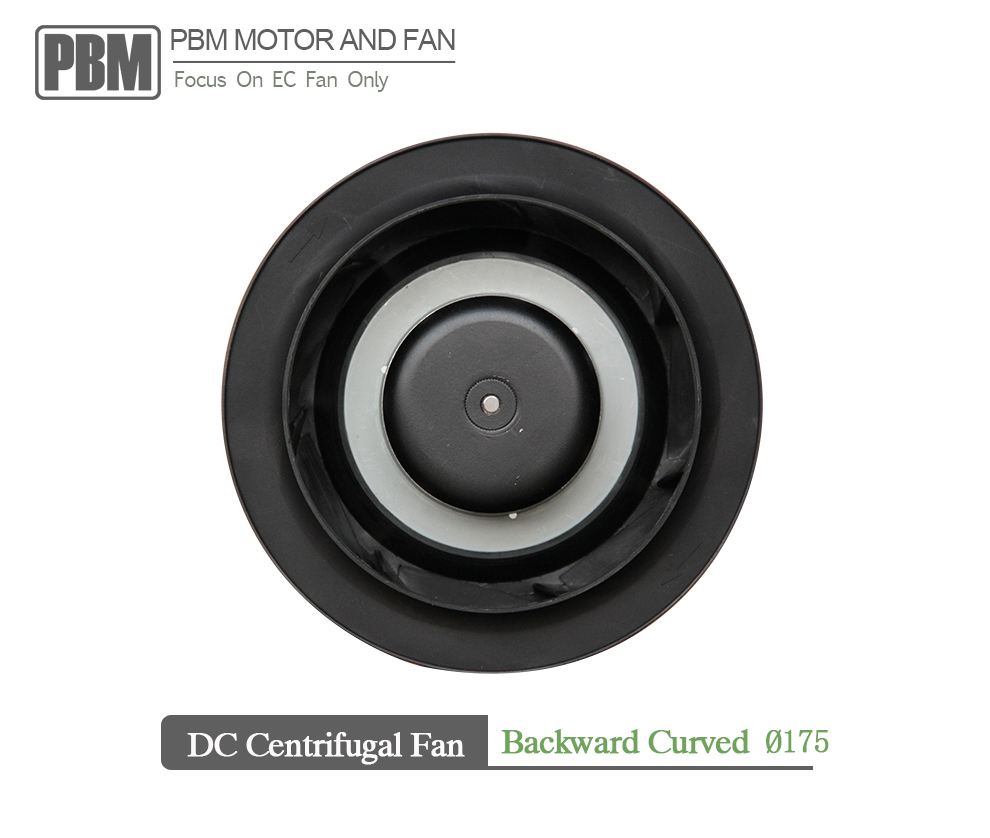 175mm 24v Dc Backward Curved Centrifugal Cooling Fan With Ec Motor ...